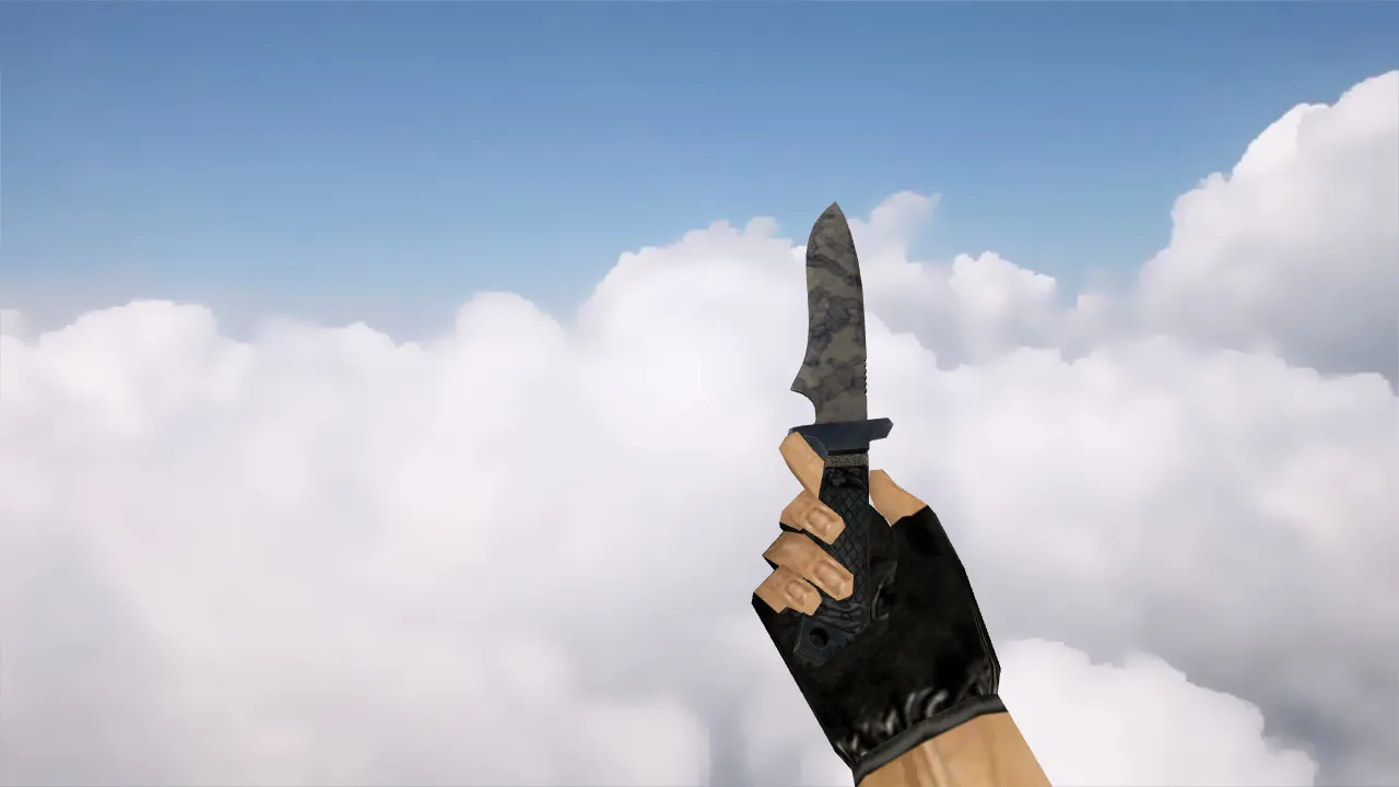 Скриншот Модель ножа v_knife_patina для CS 1.6: p_ и w_ версии, звук, анимация осмотра и текстуры