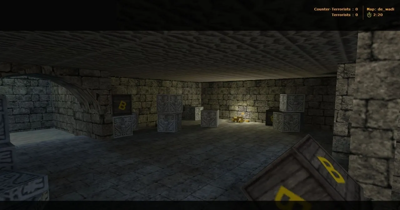 Скриншот  Карта de_wadi для CS 1.6 - Тактические возможности и особенности