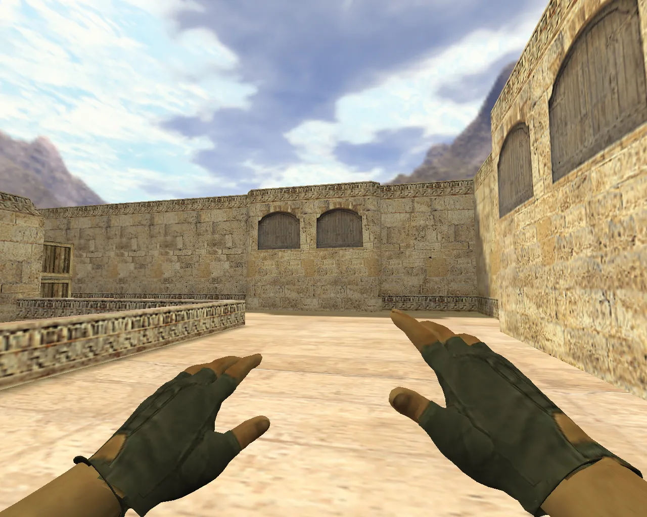 Скриншот Модель «Руки вместо ножа» для CS 1.6: v_*, p_*, w_ модели, звук, анимация осмотра и настройка под сервер