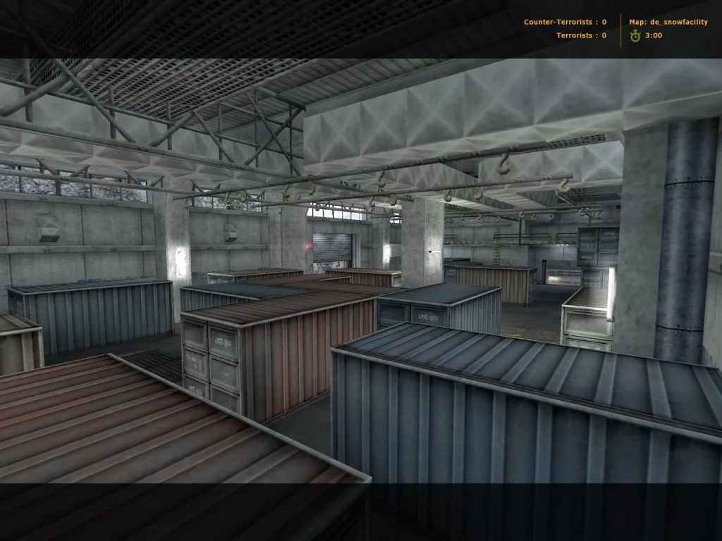 Скриншот  Карта de_snowfacility для CS 1.6 — Подробный обзор и тактика