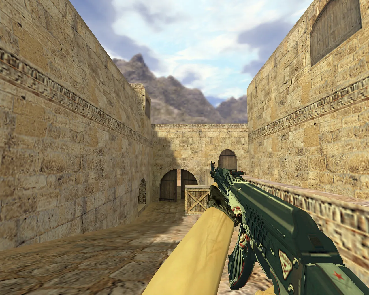 Скриншот Модель «АК-47 Акула» v_ & p_ для CS 1.6: звуки, анимация осмотра, качество текстур