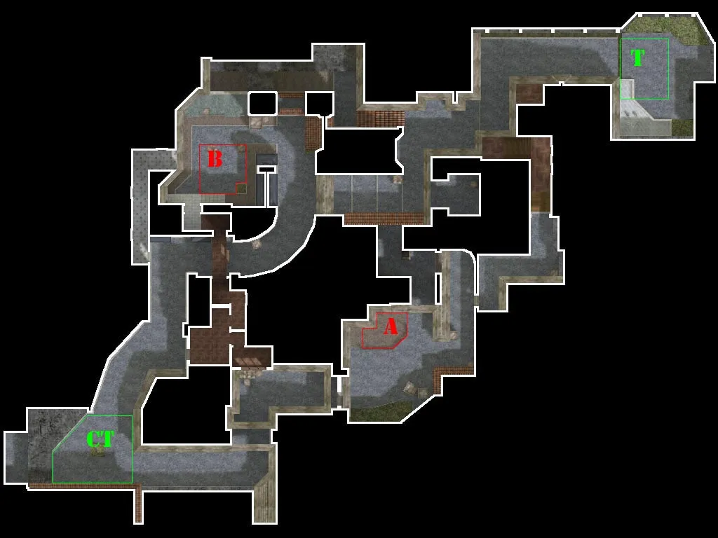 Скриншот  Карта de_noon для CS 1.6 - Тактические особенности и оптимизация