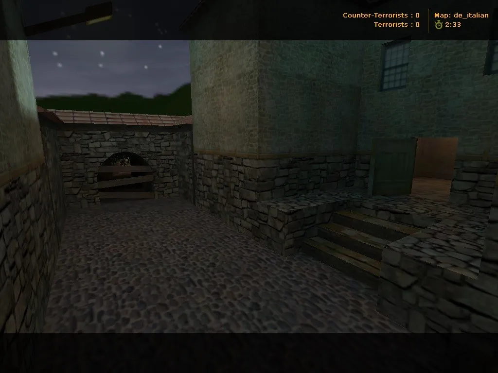 Скриншот Карта de_italian для CS 1.6: Тактики и особенности