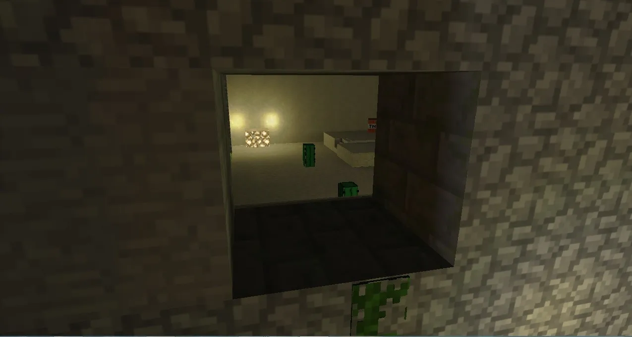 Скриншот  Карта de_minecraft_j_final для CS 1.6 - Стратегические точки и оптимизация