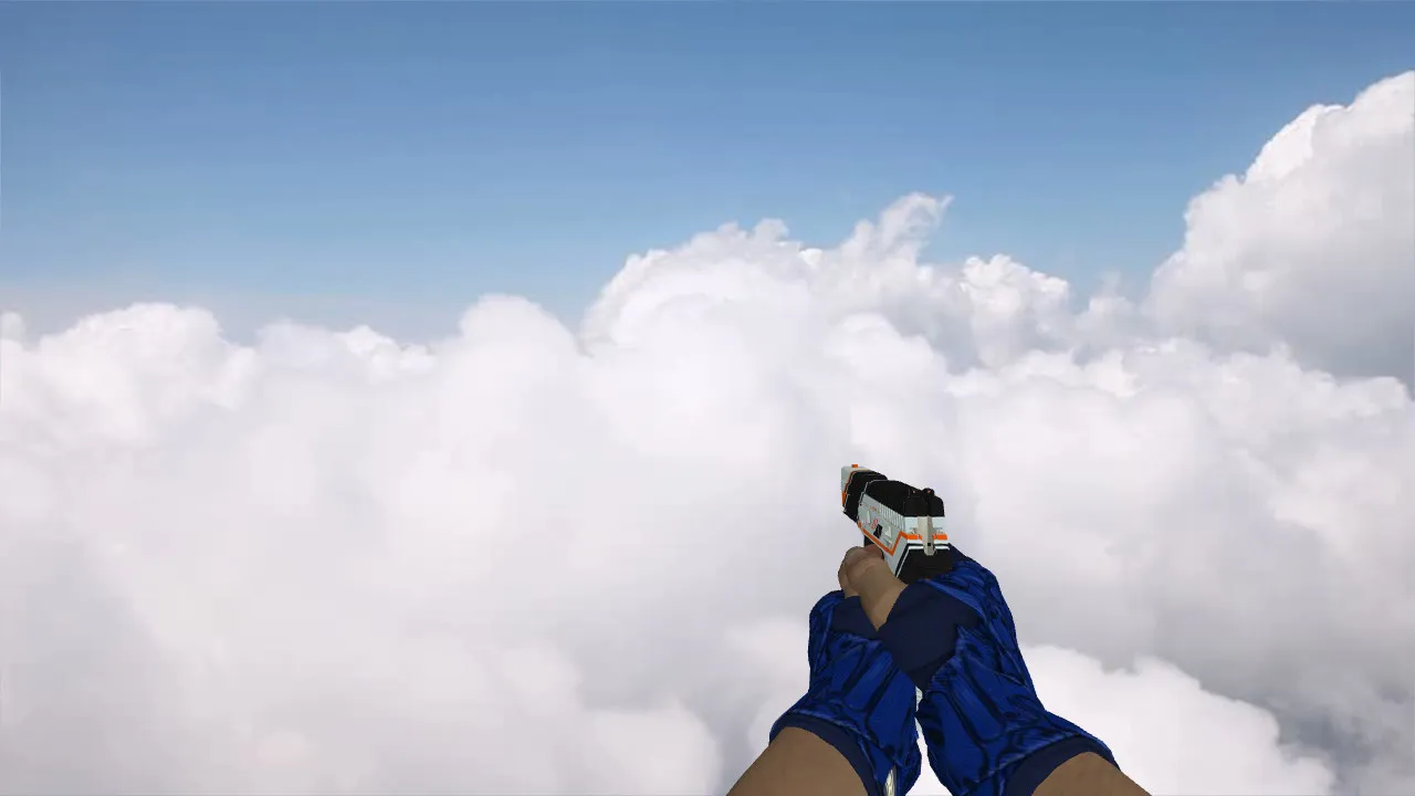 Скриншот  Пак моделей оружия «Hand Wraps Cobalt Skulls Pack» для CS 1.6: v_ p_ w_ модели, звуки, анимация осмотра и текстуры