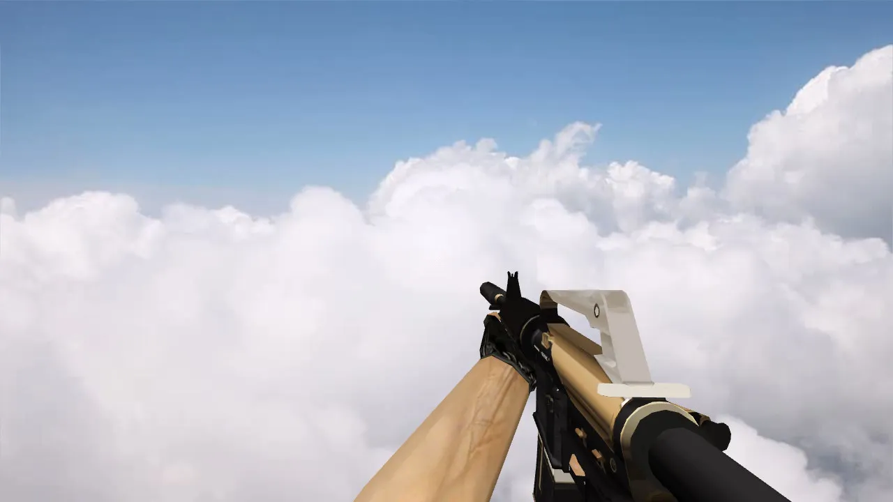 Скриншот Модель «M4A1 Divine» v_m4a1, p_m4a1, w_m4a1 для CS 1.6: звуки, анимация осмотра, текстуры