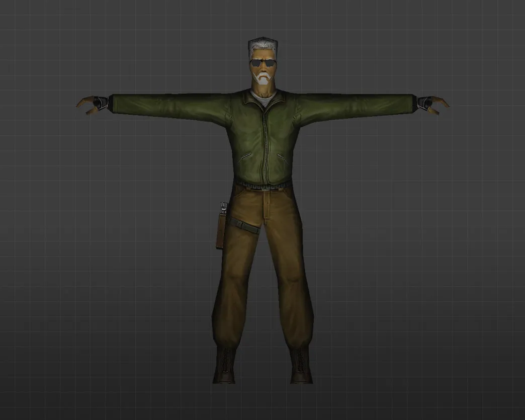 Скриншот Модель «Седой террорист» для CS 1.6 - Уникальный скин для игроков