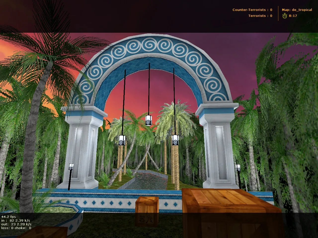 Скриншот  Карта de_tropical для CS 1.6: Тактика и особенности