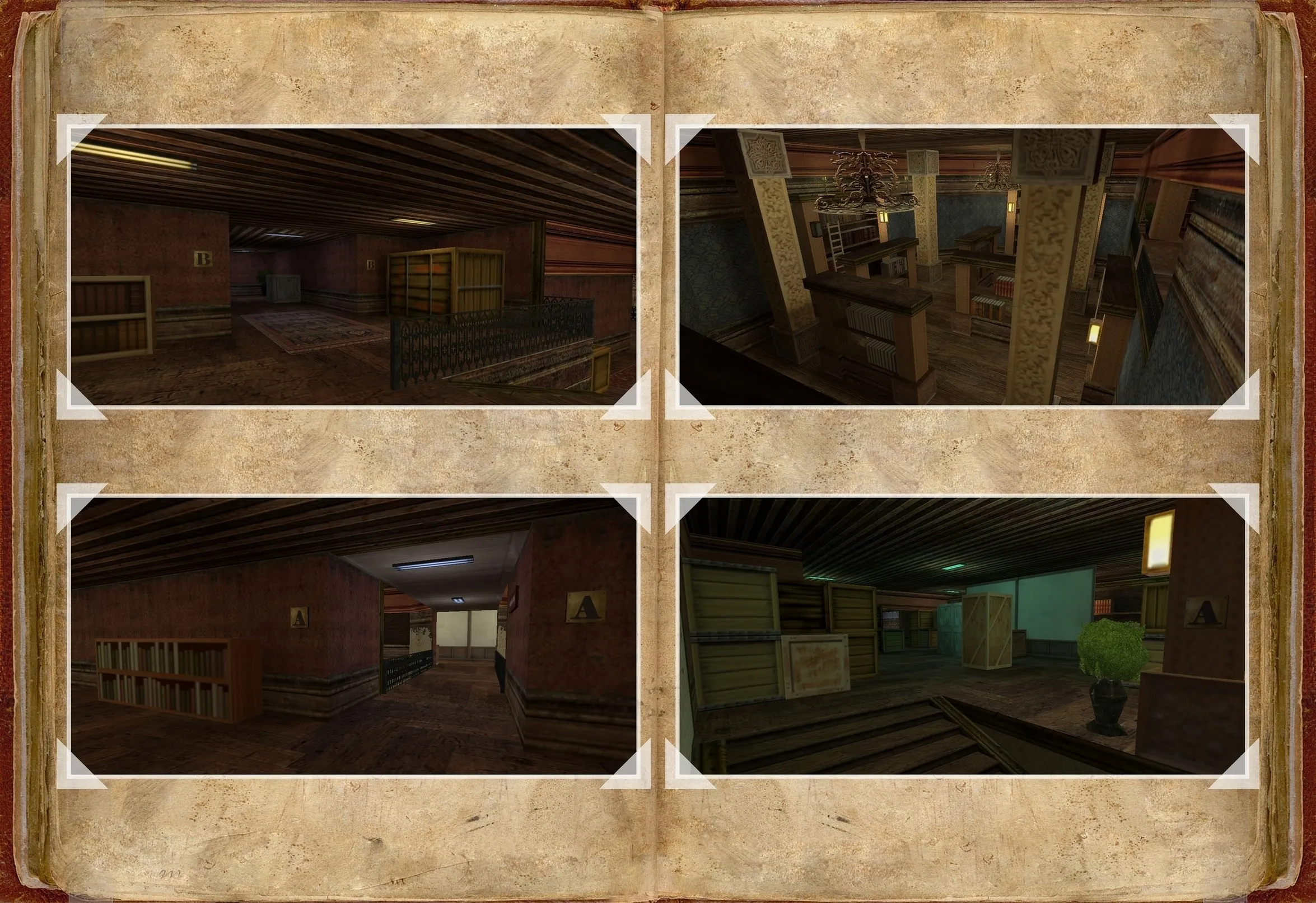 Скриншот Карта «de_library» для CS 1.6