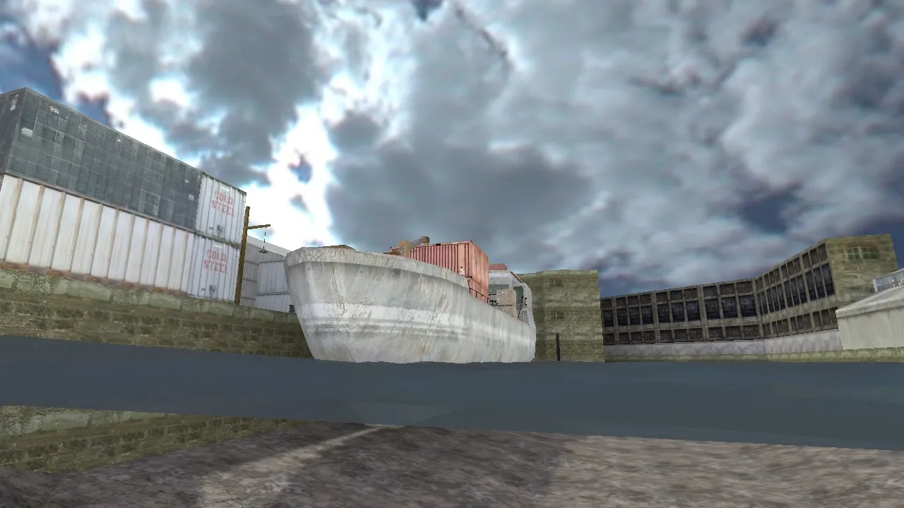 Скриншот  de_dockland для CS 1.6: карта, точки, тактика, .nav для ботов, оптимизация wpoly/epoly