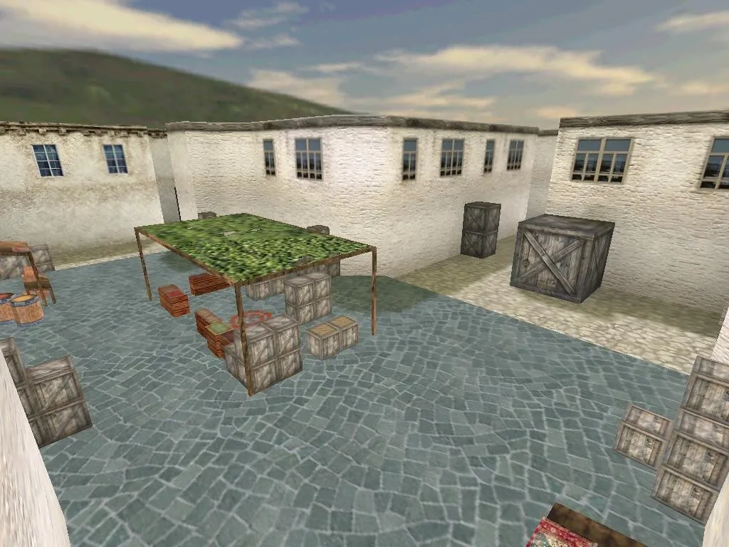 Скриншот Карта de_base для CS 1.6: баланс сторон, тактика точек, .nav для ботов и оптимизация wpoly/epoly