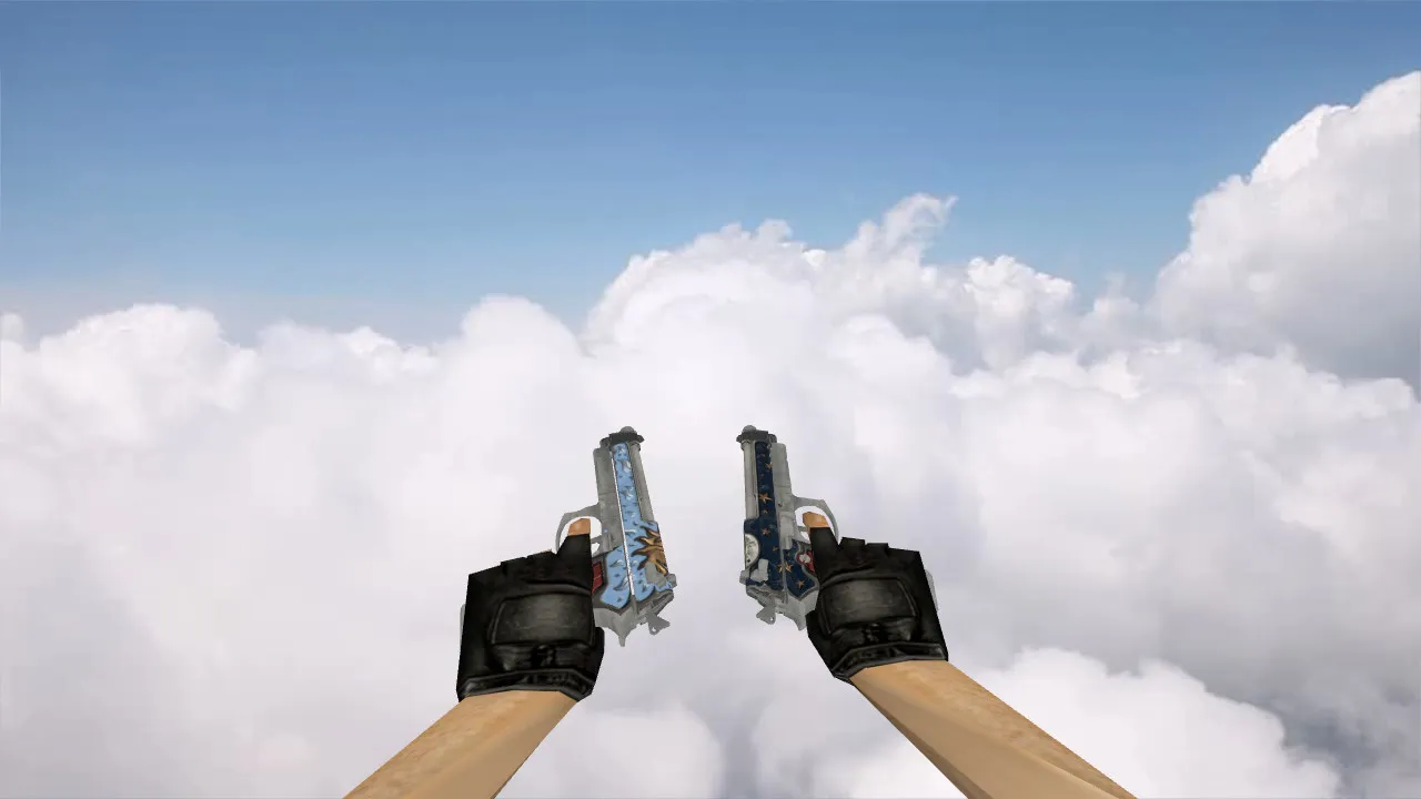 Скриншот Модель «Dual Berettas Luna y Sol» для CS 1.6 - Подробный обзор