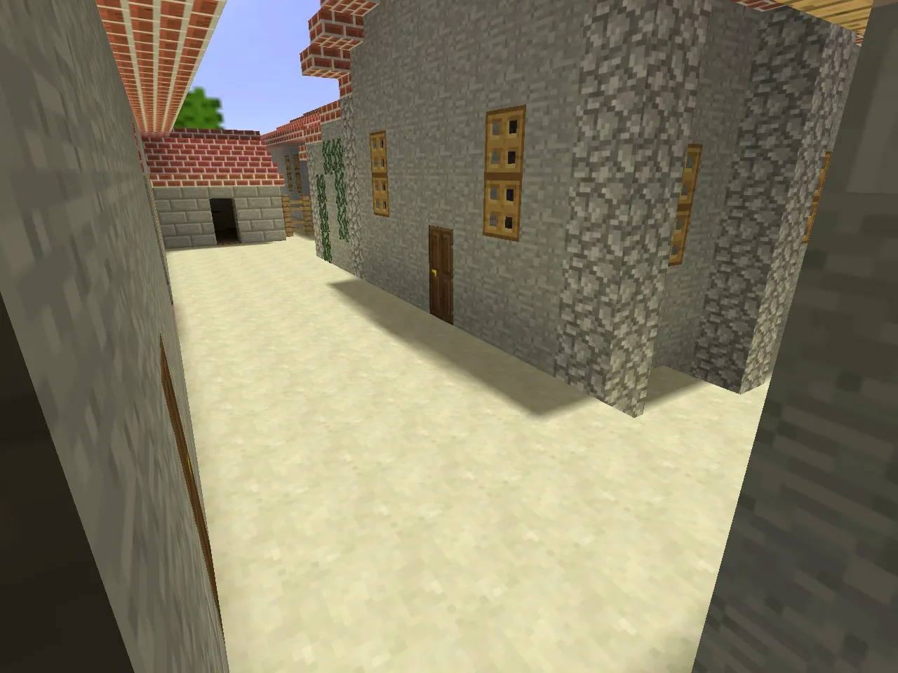 Скриншот  Карта de_inferno_minecraft для CS 1.6 - Тактические возможности и оптимизация