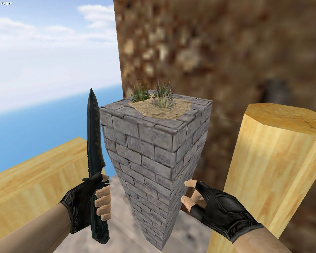 Скриншот  deathrun_woods2 карта для CS 1.6: тактика за терроров и CT, точки, .nav, оптимизация wpoly/epoly