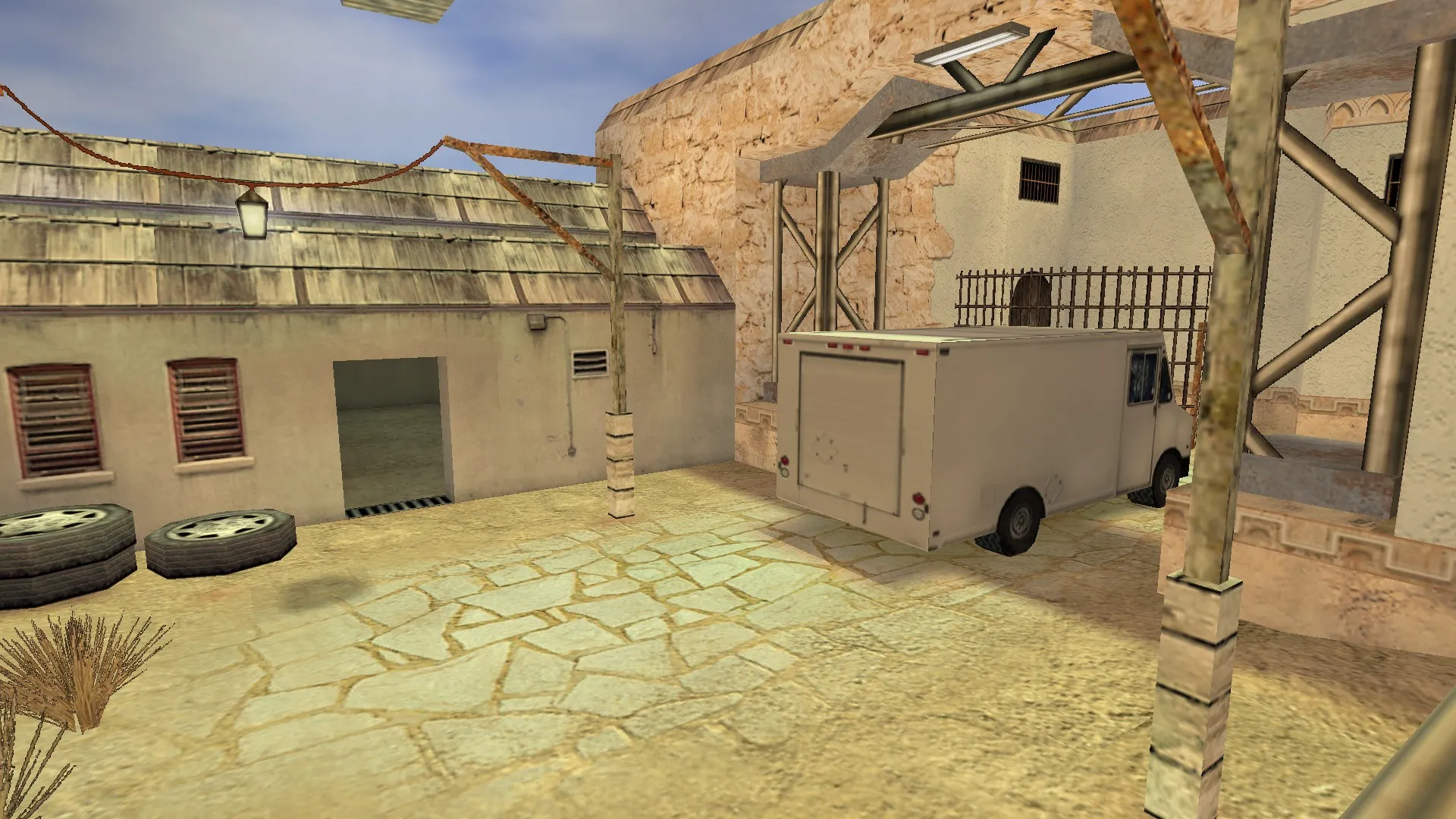 Скриншот Карта de_abou для CS 1.6: точки, маршруты, .nav для ботов и настройки для стабильного FPS