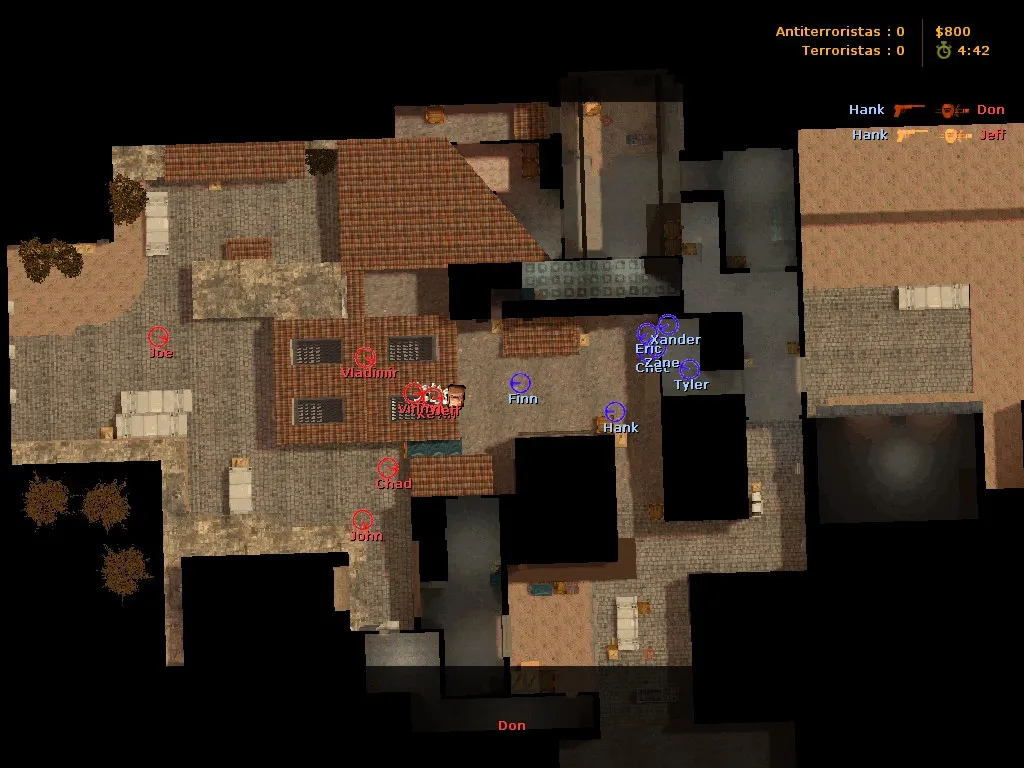 Скриншот  Карта de_cached для CS 1.6: баланс сторон, точки, .nav и оптимизация wpoly/epoly