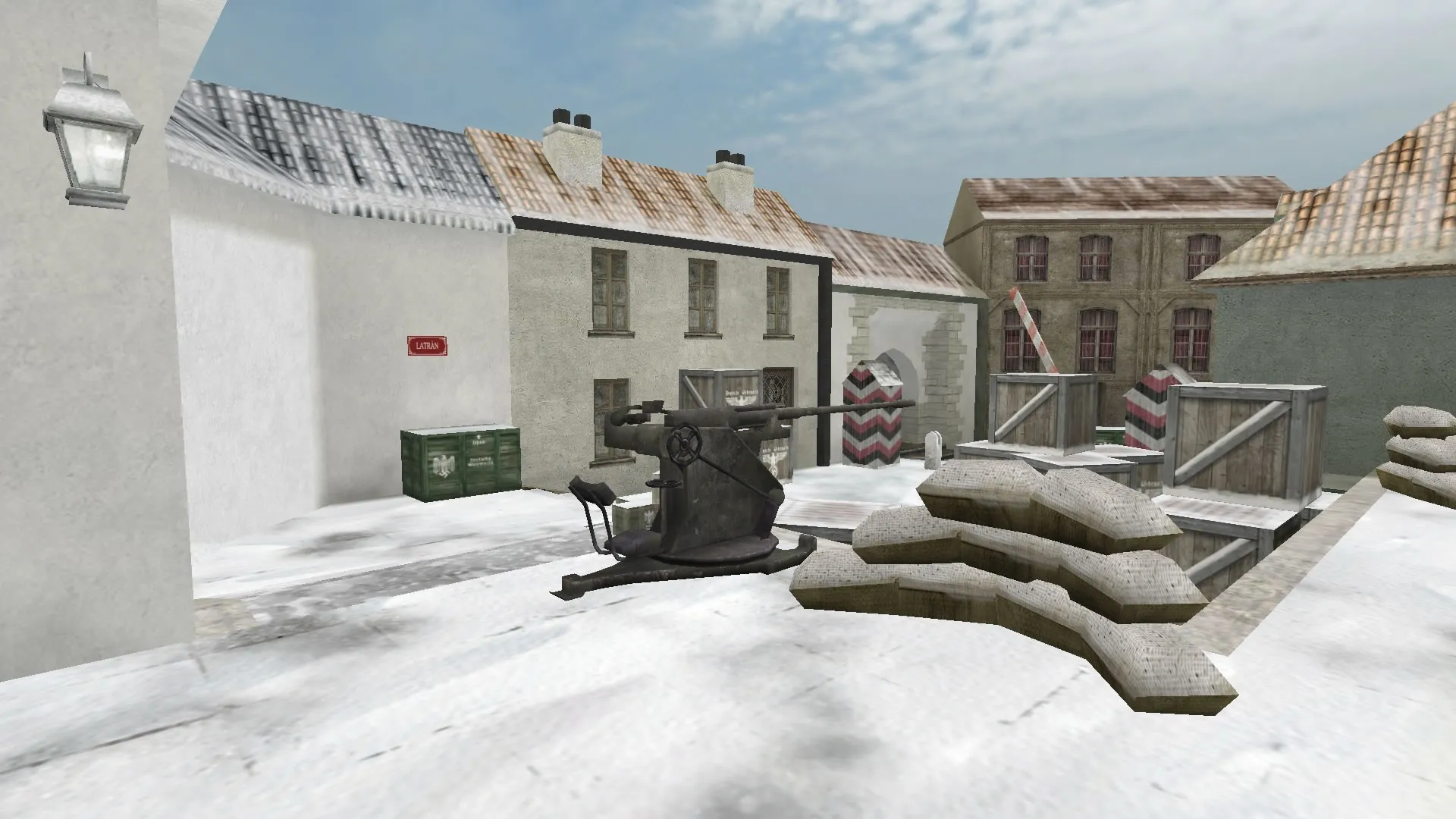 Скриншот  Карта de_cesky_krumlov для CS 1.6: баланс сторон, точки под фаст и деф, .nav для ботов, оптимизация