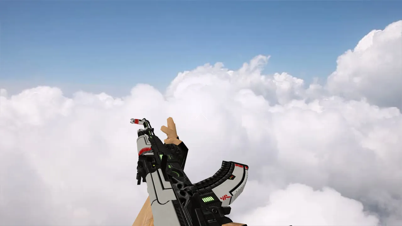 Скриншот Модель «AK-47 Sci Fi Red» v_ p_ w_ для CS 1.6: звуки, осмотр, текстуры и анимации