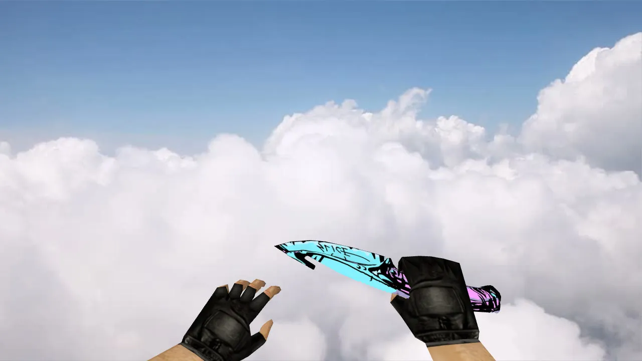 Скриншот Модель «Gut Knife Slice» v_ для CS 1.6: p_ w_ нож, звуки, анимация осмотра, качество текстур