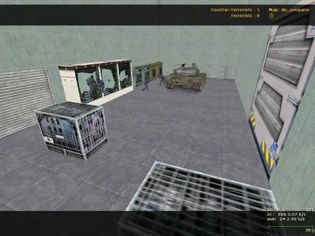 Скриншот  Карта de_congame для CS 1.6: тактика за T/CT, точки, маршруты и настройка сервера