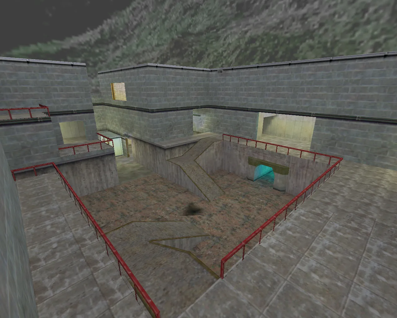 Скриншот  Карта de_crossfire для CS 1.6: точки, маршруты, .nav для ботов и оптимизация wpoly/epoly