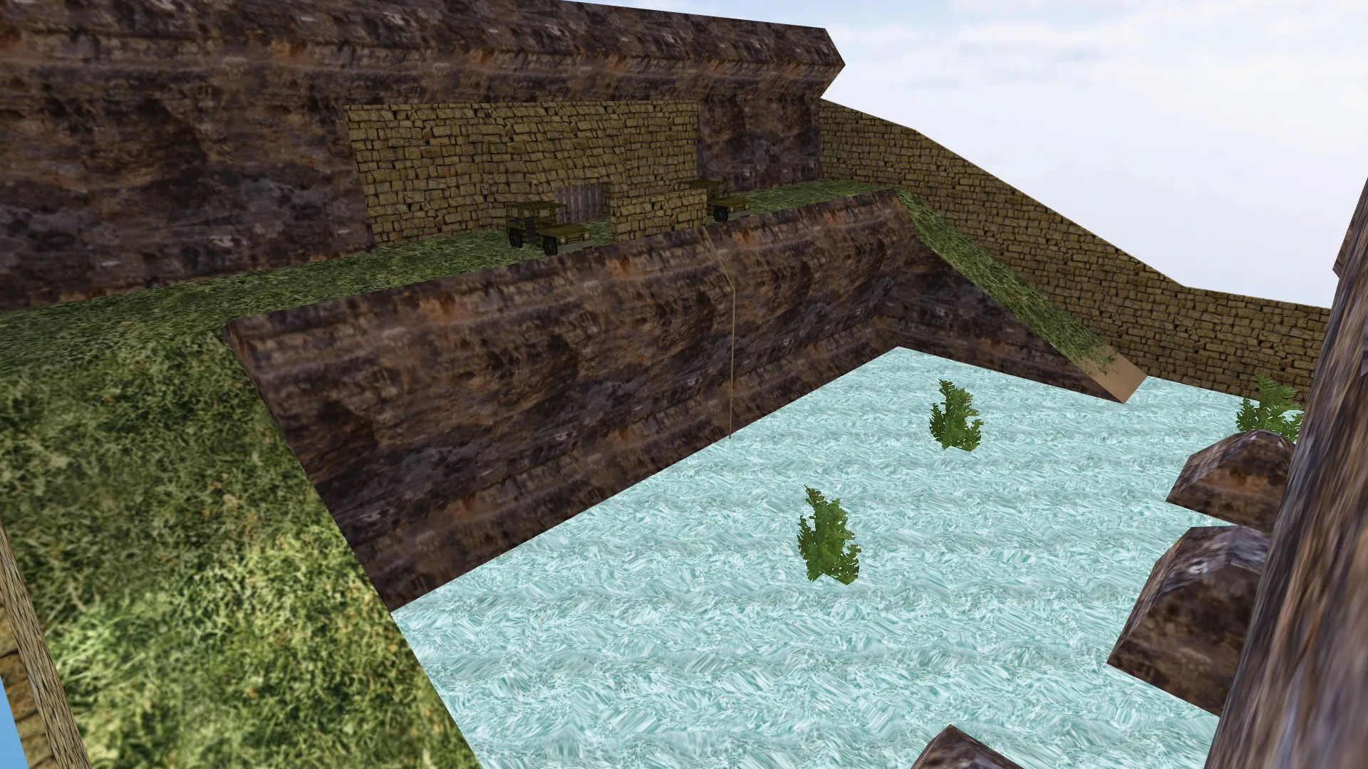 Скриншот  Карта de_gwned для CS 1.6: точки под T/CT, .nav для ботов, оптимизация wpoly/epoly