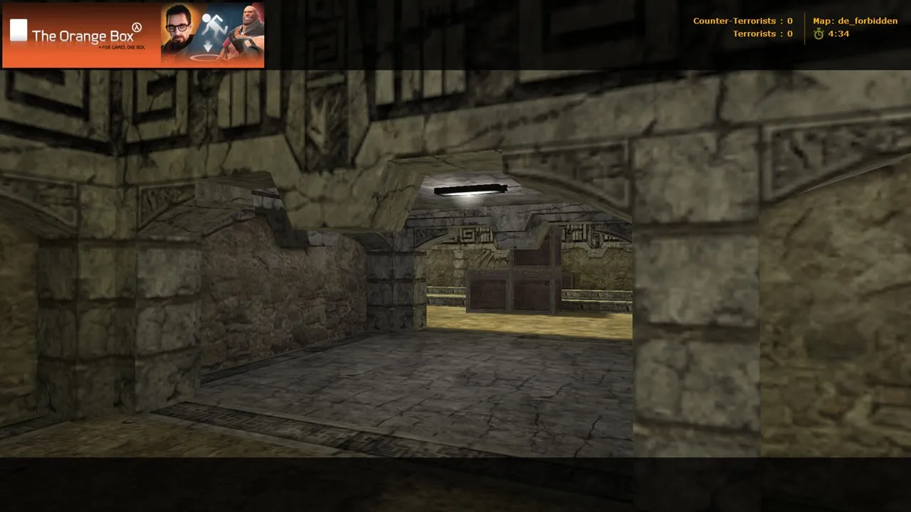 Скриншот  de_forbidden — карта CS 1.6: точки, маршруты, баланс сторон и советы под 4554/8610