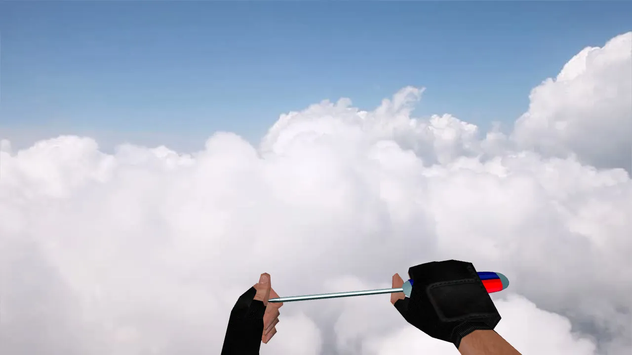 Скриншот Модель ножа «Отвертка» для CS 1.6: v_ p_ w_ модели, звуки, анимация осмотра и качество текстур