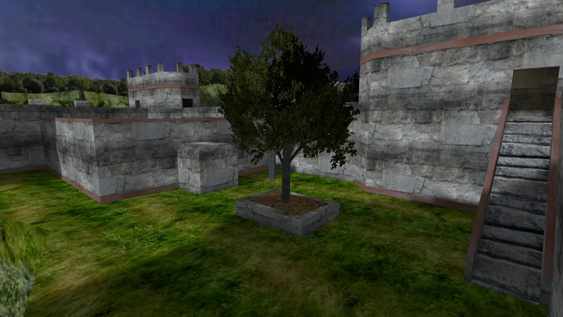 Скриншот  de_cliffcastle для CS 1.6: обзор карты, точки, прохождение, .nav и оптимизация