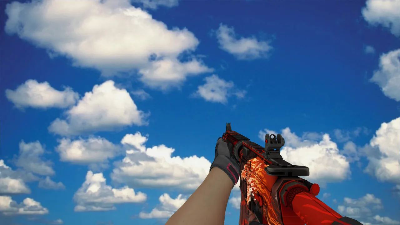 Скриншот Модель M4A1 и «Вой» Specialist Gloves (v_, p_, w_) для CS 1.6: звуки, анимация осмотра, текстуры