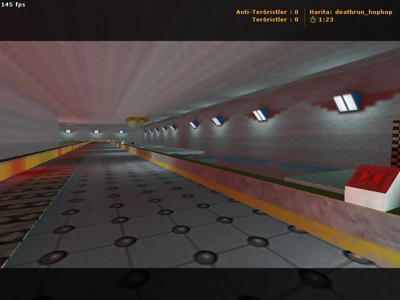 Скриншот  deathrun_hophop для CS 1.6: карта deathrun, точки, .nav для ботов и оптимизация под старые ПК