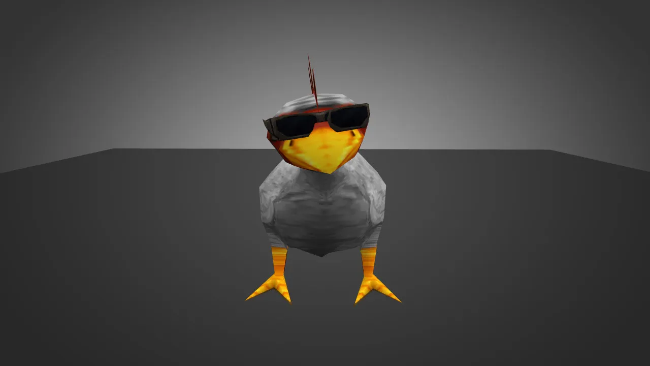 Скриншот Модель «Awesome Chicken» для CS 1.6 - Уникальная курица с высоким качеством текстур