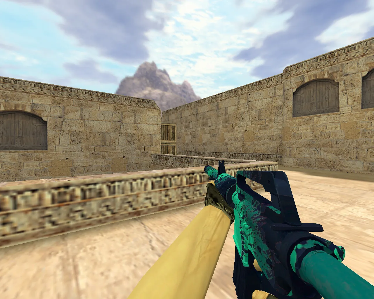 Скриншот Модель «М4А1 Падение Икара» v_m4a1 для CS 1.6: p_ и w_ модели, звуки, анимация осмотра