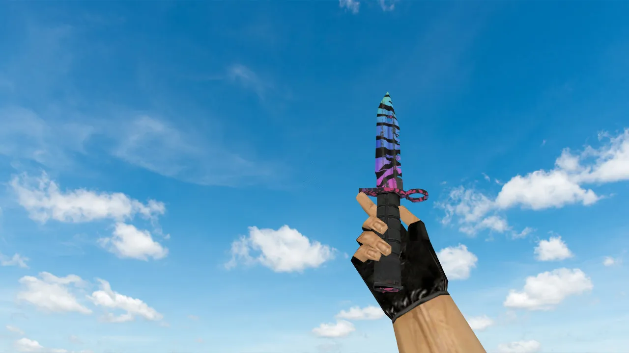 Скриншот Модель ножа v_ p_ w_ M9 Bayonet Superfurry для CS 1.6: звук, анимация осмотра, качество текстур