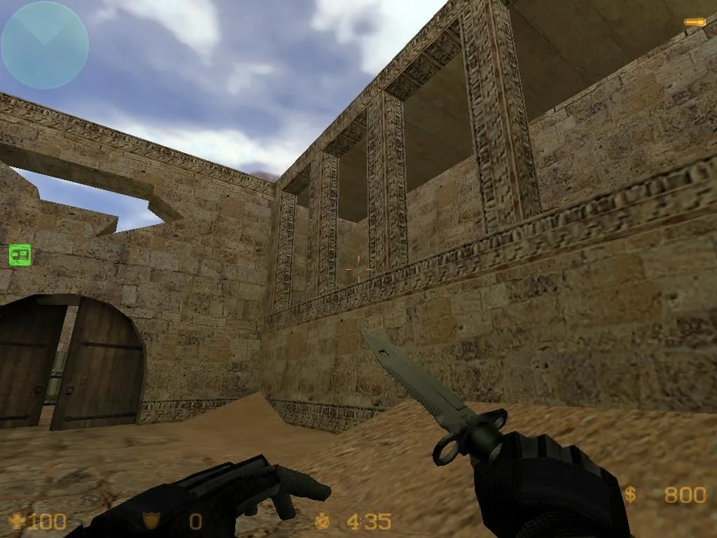 Скриншот  de_dust15 карта для CS 1.6: точки за Т и КТ, .nav для ботов, оптимизация wpoly/epoly