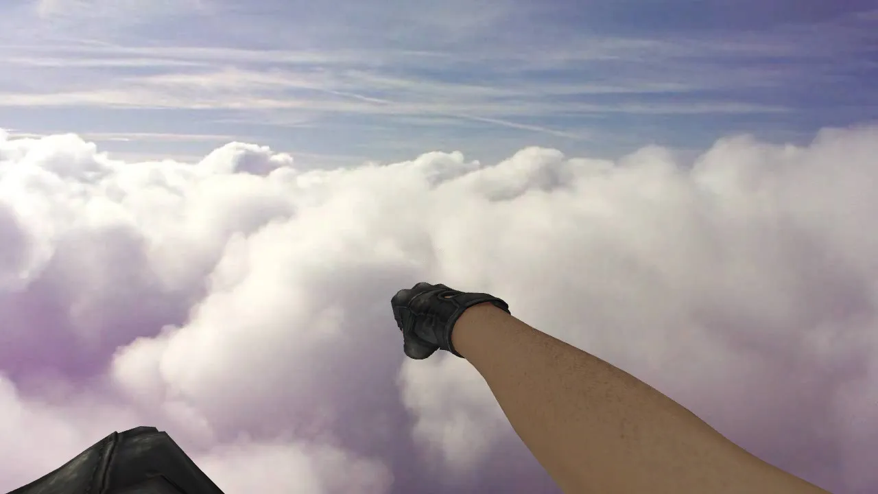 Скриншот Модель ножа «CSGO Danger Zone Fists» для CS 1.6: v_, p_, w_ руки, звуки, анимация осмотра и качество текстур