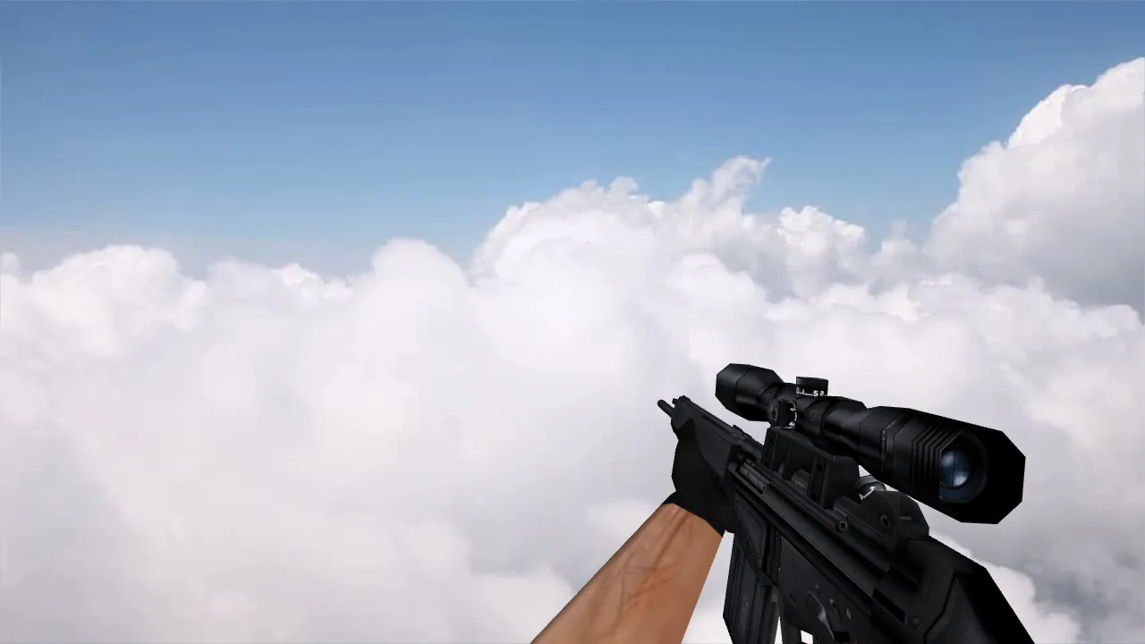 Скриншот  HD пак моделей оружия для CS 1.6: v_ п_, w_ модели, звуки, анимация осмотра и качество текстур