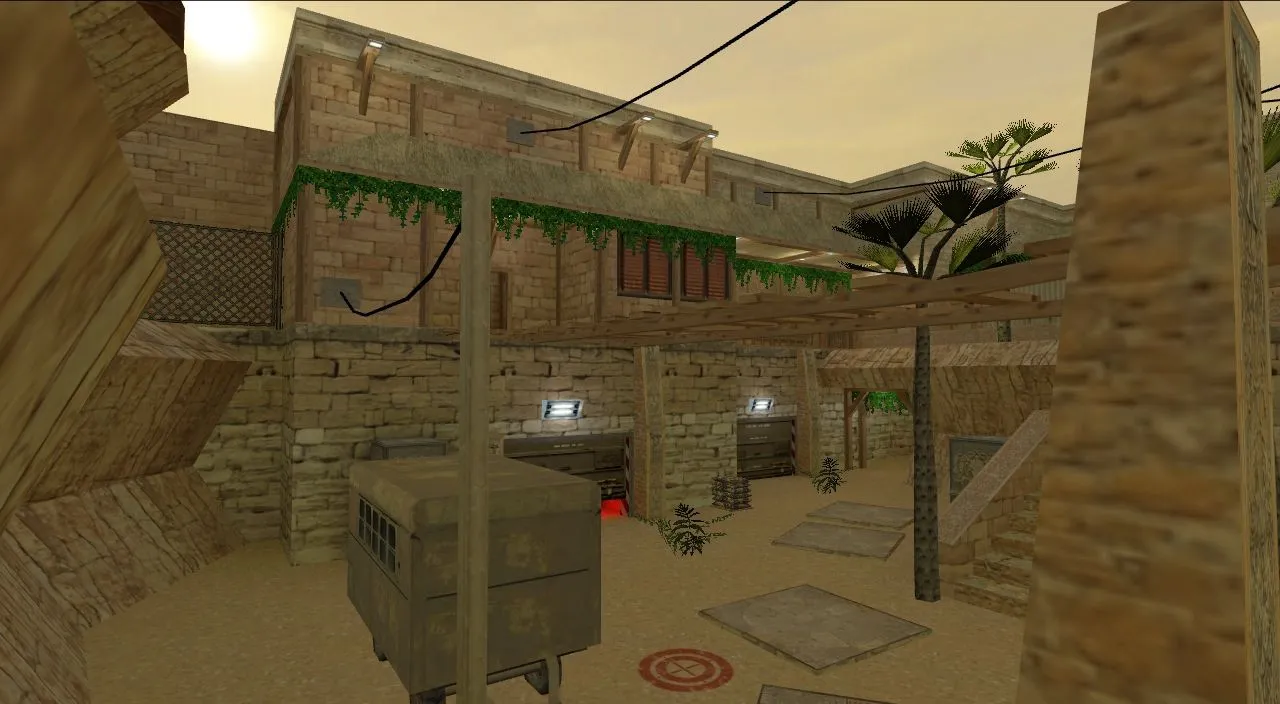 Скриншот  de_crete_island для CS 1.6: обзор карты, точки, маршруты, .nav и оптимизация wpoly/epoly