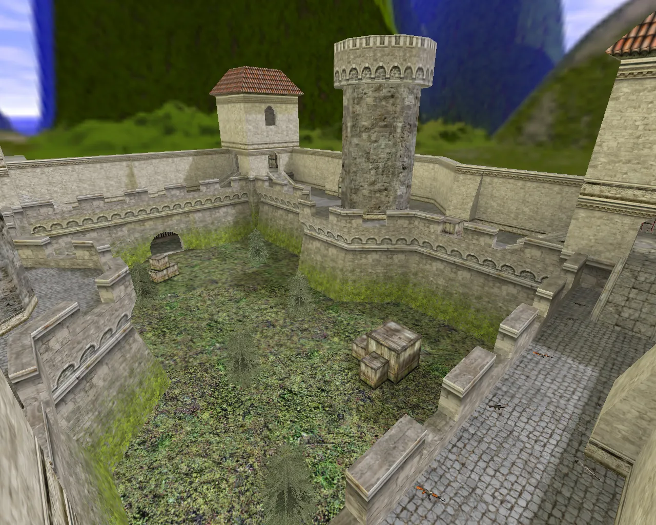 Скриншот  aim_knights — AIM карта для CS 1.6: точки, бот-нав, оптимизация и настройка под трен