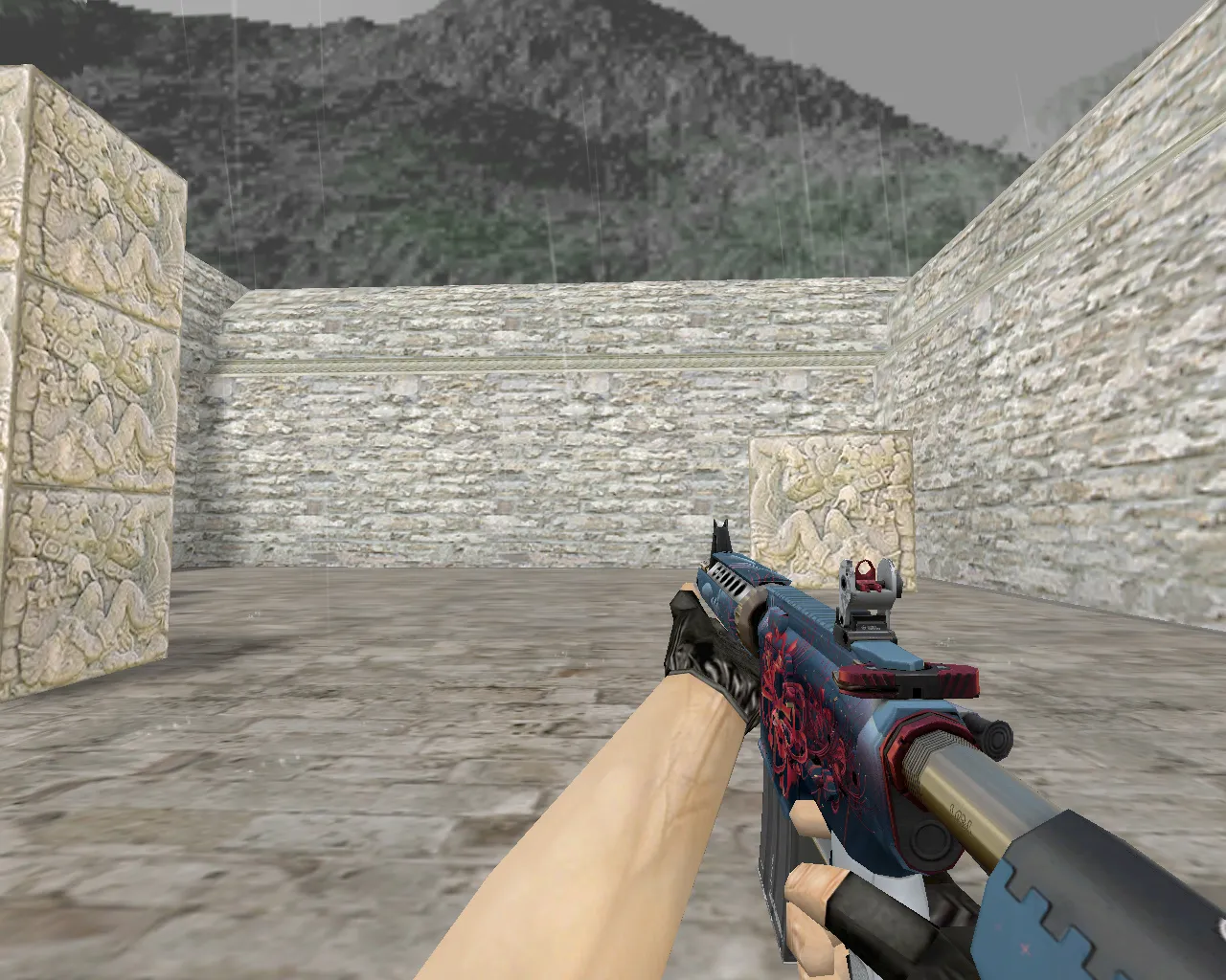 Скриншот M4A4 | Ликорис лучистый (Spider Lily) для CS 1.6: v_, p_, w_ модели, звуки, осмотр и качество текстур