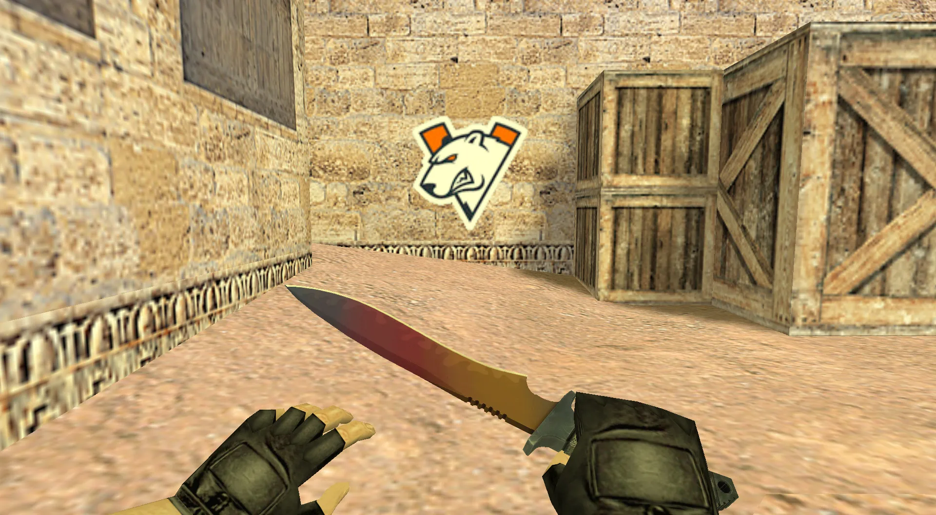 Скриншот Граффити «Virtus.pro Logo» для CS 1.6 – Погрузи свою игру в киберспорт