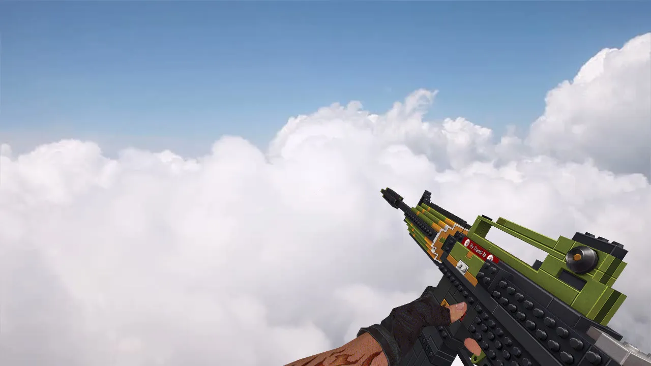 Скриншот Модель v_m4a1 LEGO для CS 1.6: p_m4a1, w_m4a1, звуки, анимация осмотра и текстуры