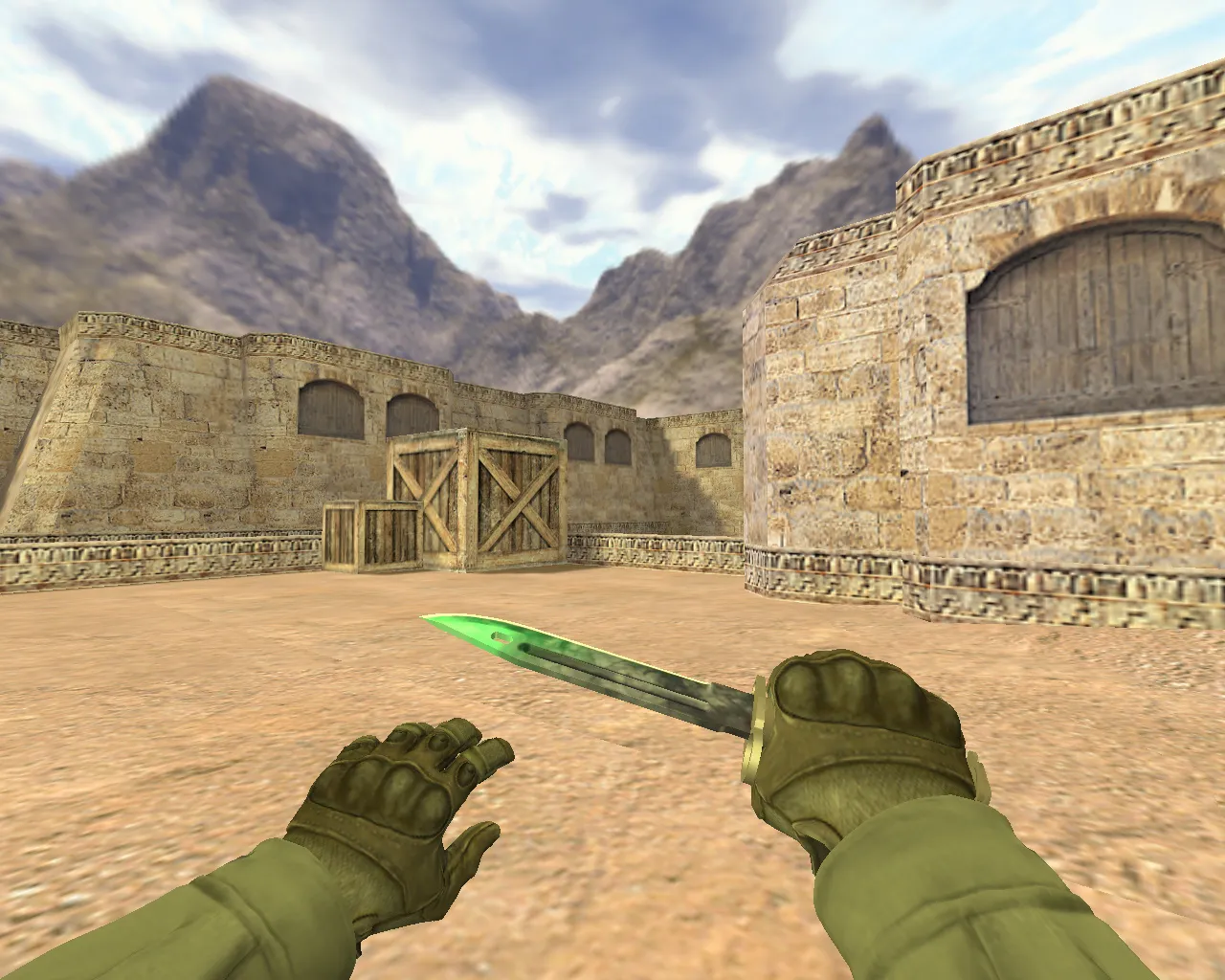 Скриншот Модель «Штык-нож Гамма-волны» v_ и p_ для CS 1.6: звуки, анимация осмотра и качество текстур