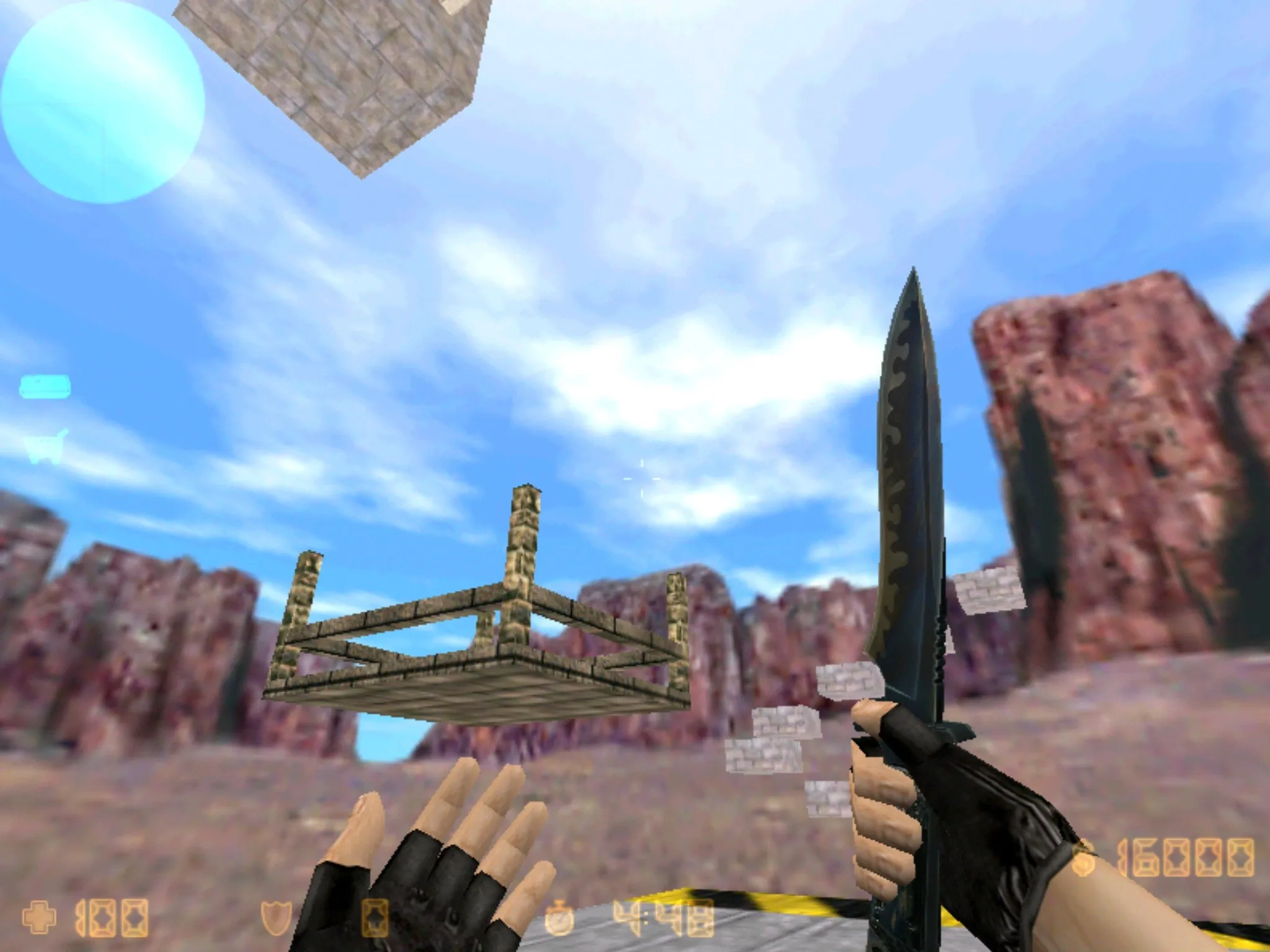 Скриншот  Карта de_4street для CS 1.6: баланс сторон, точки, .nav для ботов и оптимизация wpoly/epoly