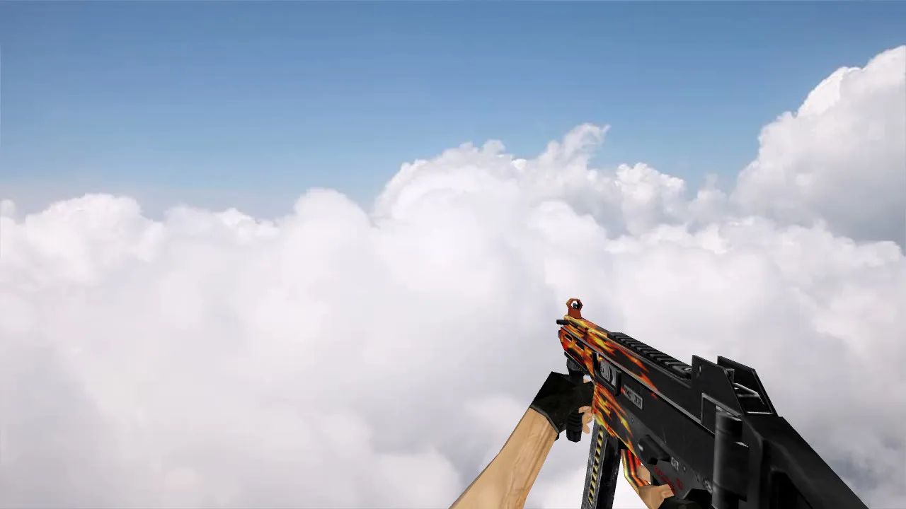 Скриншот Модель «Defaut UMP-45 Fire» для CS 1.6: Качество и Анимация
