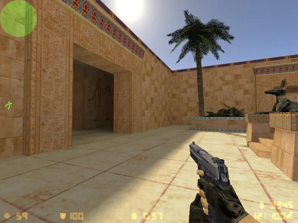 Скриншот  Карта de_temple_aegypt для CS 1.6 – Тактические возможности и детали