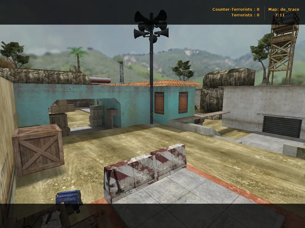 Скриншот  Карта de_trace для CS 1.6: тактики, баланс и оптимизация