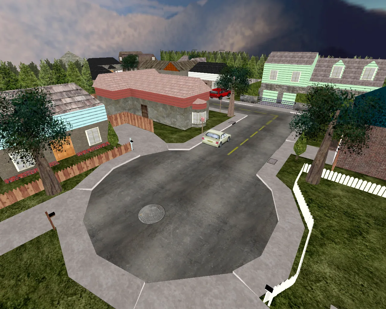 Скриншот  Карта de_neighborhood для CS 1.6: Тактические особенности и оптимизация