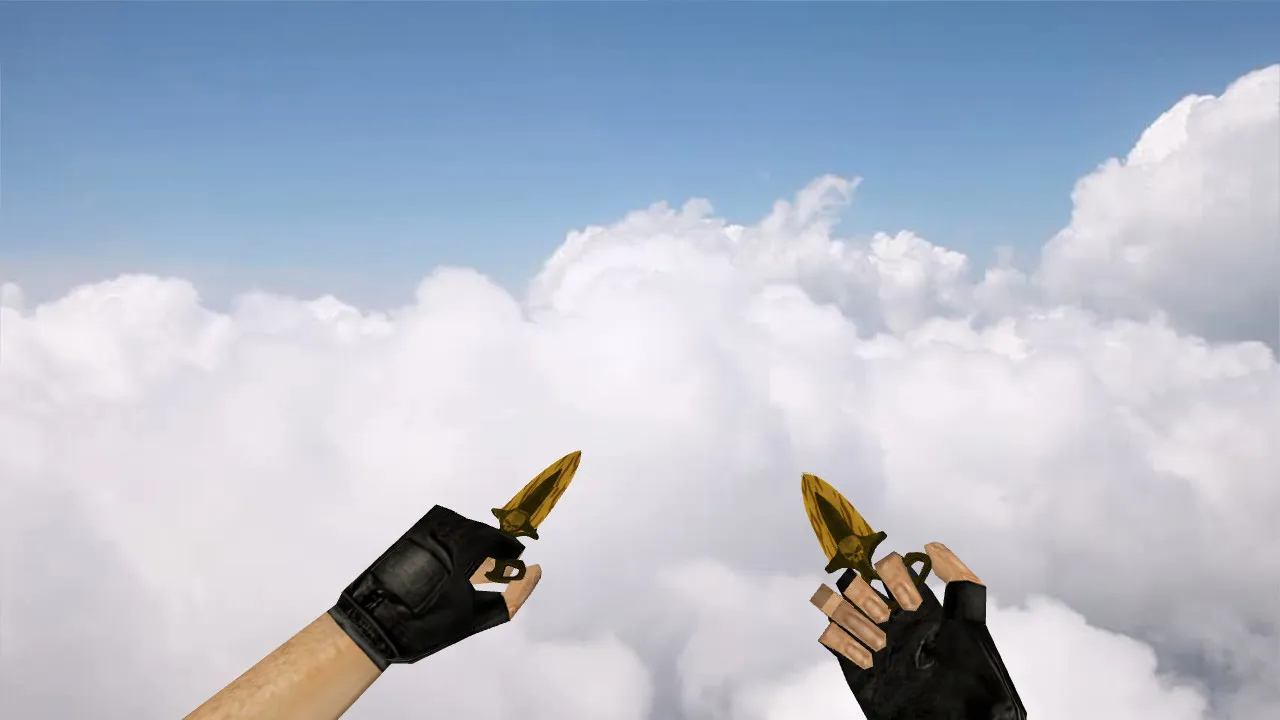 Скриншот Тычковые ножи «Зуб тигра» v_ модели для CS 1.6: анимация осмотра, звуки, точные текстуры