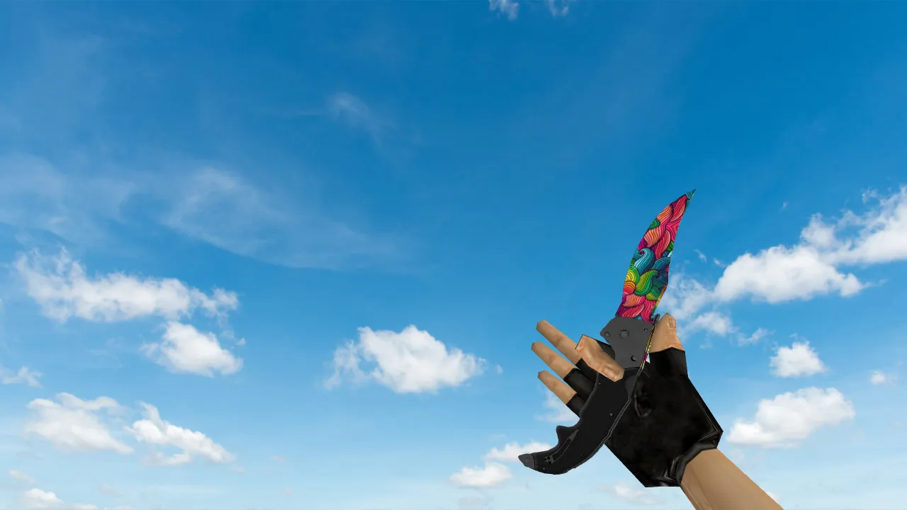 Скриншот Модель ножа «Falchion Nathlose» для CS 1.6: v_ и p_ модели, звук, анимации осмотра, текстуры и качество